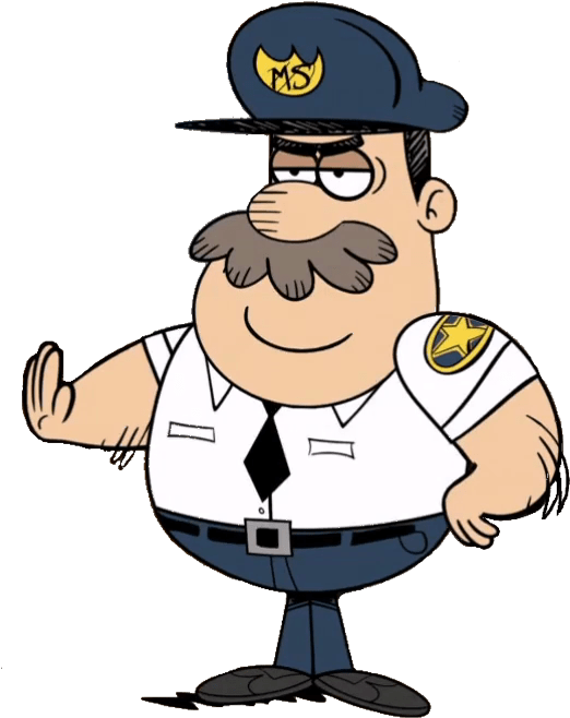 Download - Loud House Mall Cop (534x692), Png Download