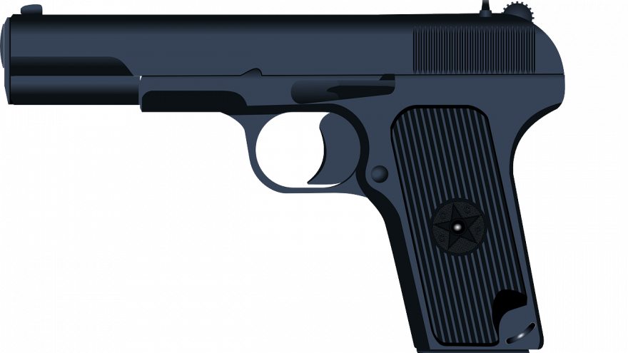 Running With A Weapon - Firearm (880x495), Png Download
