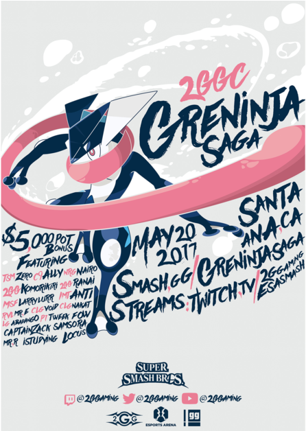 Greninja Poster Image 3 (1000x627), Png Download