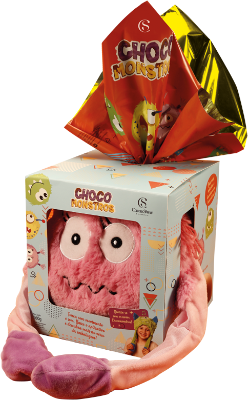 Ovo Chocomonstros 160g - Stuffed Toy (1000x1000), Png Download
