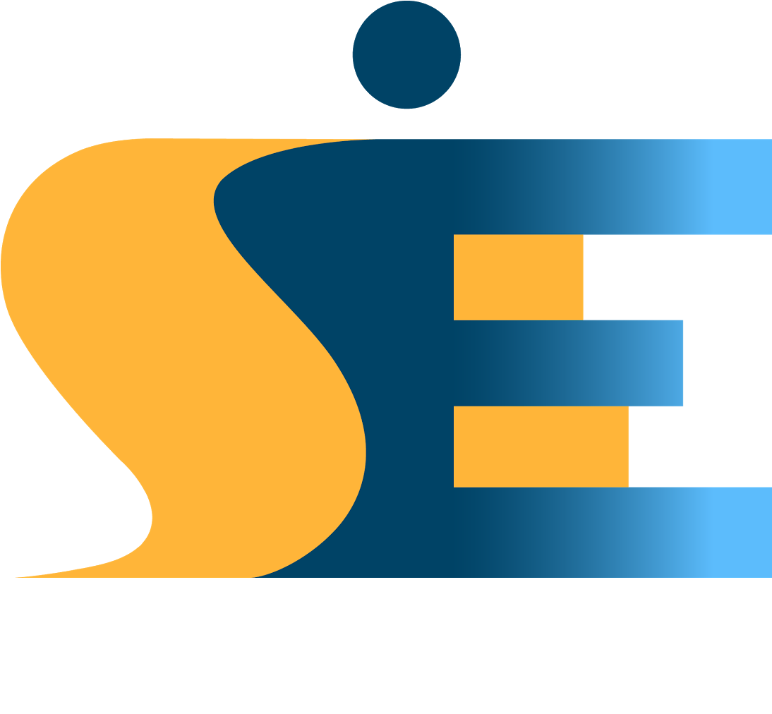 Logo Social Earnings Ratio Graphic Design Clipper Round - Se Logo Png (1094x1012), Png Download