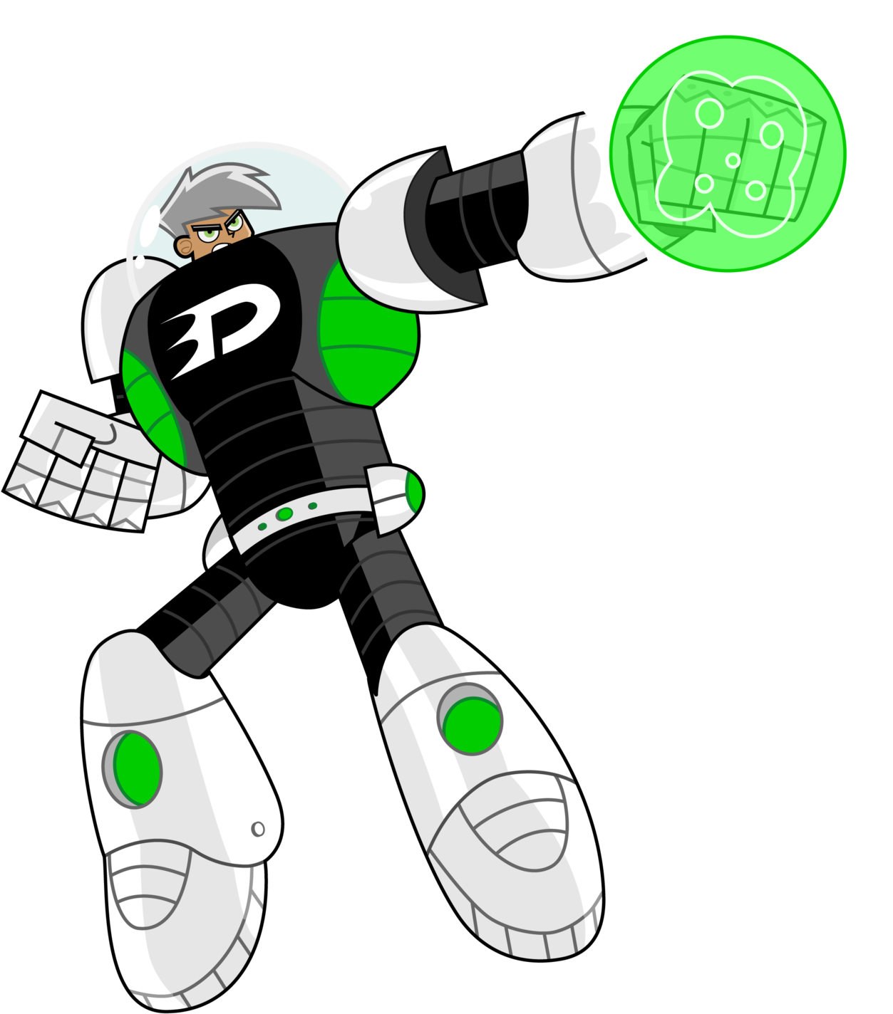 Danny Fenton - Danny Phantom Ecto Suit (1280x1477), Png Download