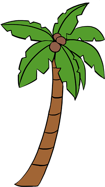 How To Draw Palm Tree - Palmetto Tree Easy To Draw (680x678), Png Download