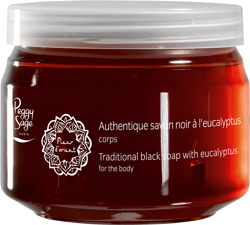 Traditional Black Soap With Eucalyptus For The Body - Savon Noir Peggy Sage (1200x1353), Png Download