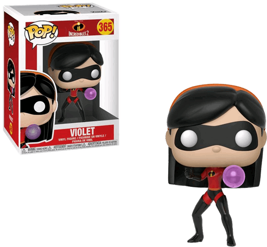 Violet Pop Vinyl Figure - Funko Pop The Incredibles 2 (600x600), Png Download
