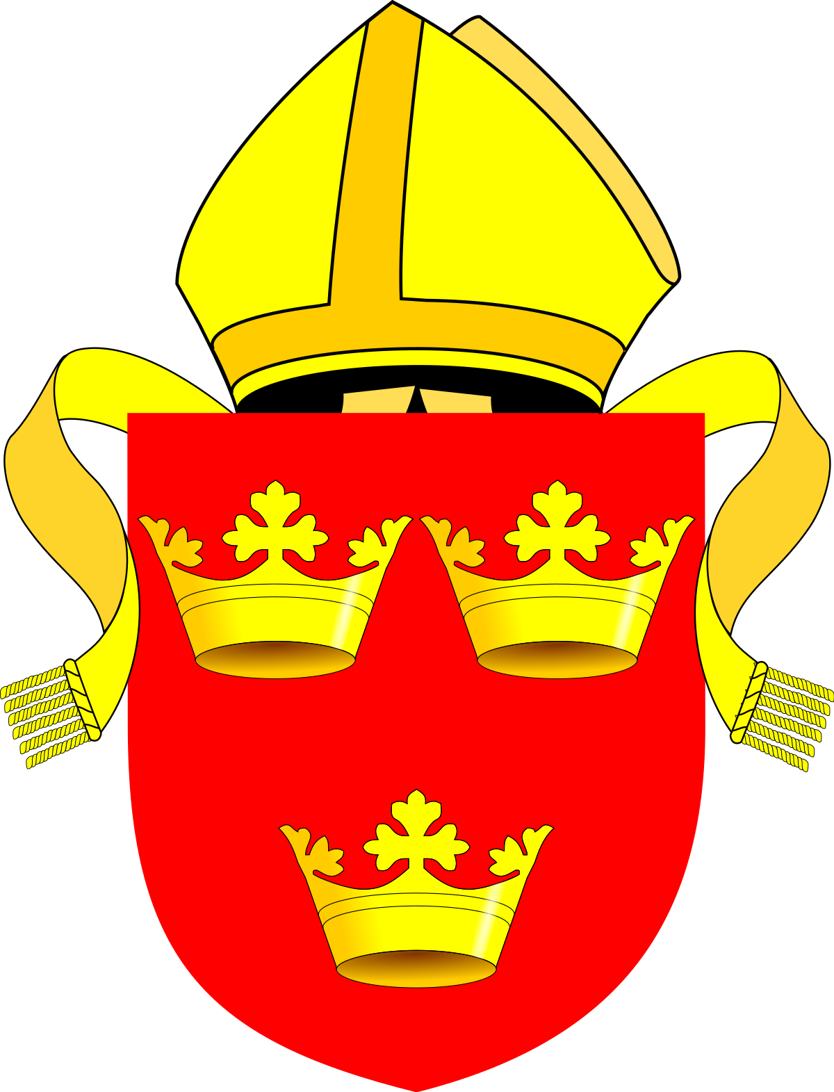 Bishop Of Ely Coat Of Arms (1200x1571), Png Download