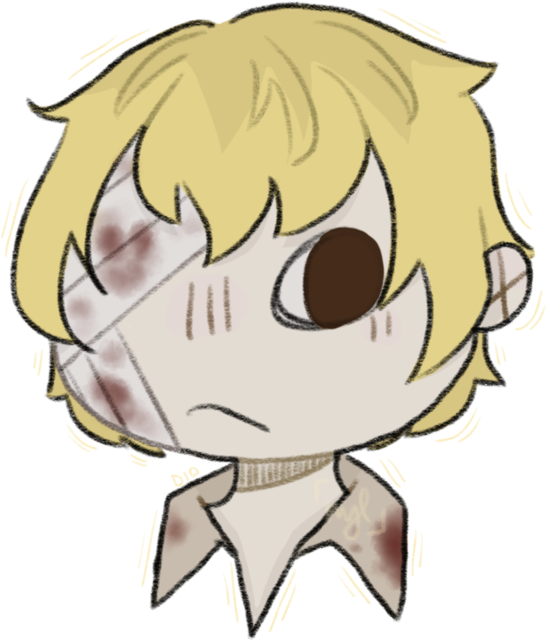 “dio I Love Him So Much - Cartoon (1280x1280), Png Download
