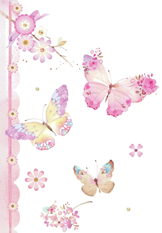 Butterfly House Caterpillar Clip Art Hand Painted - Pieridae (564x813), Png Download
