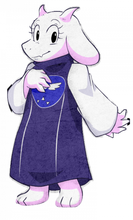 Toriel Transparent - Toriel Goat Mom (450x745), Png Download