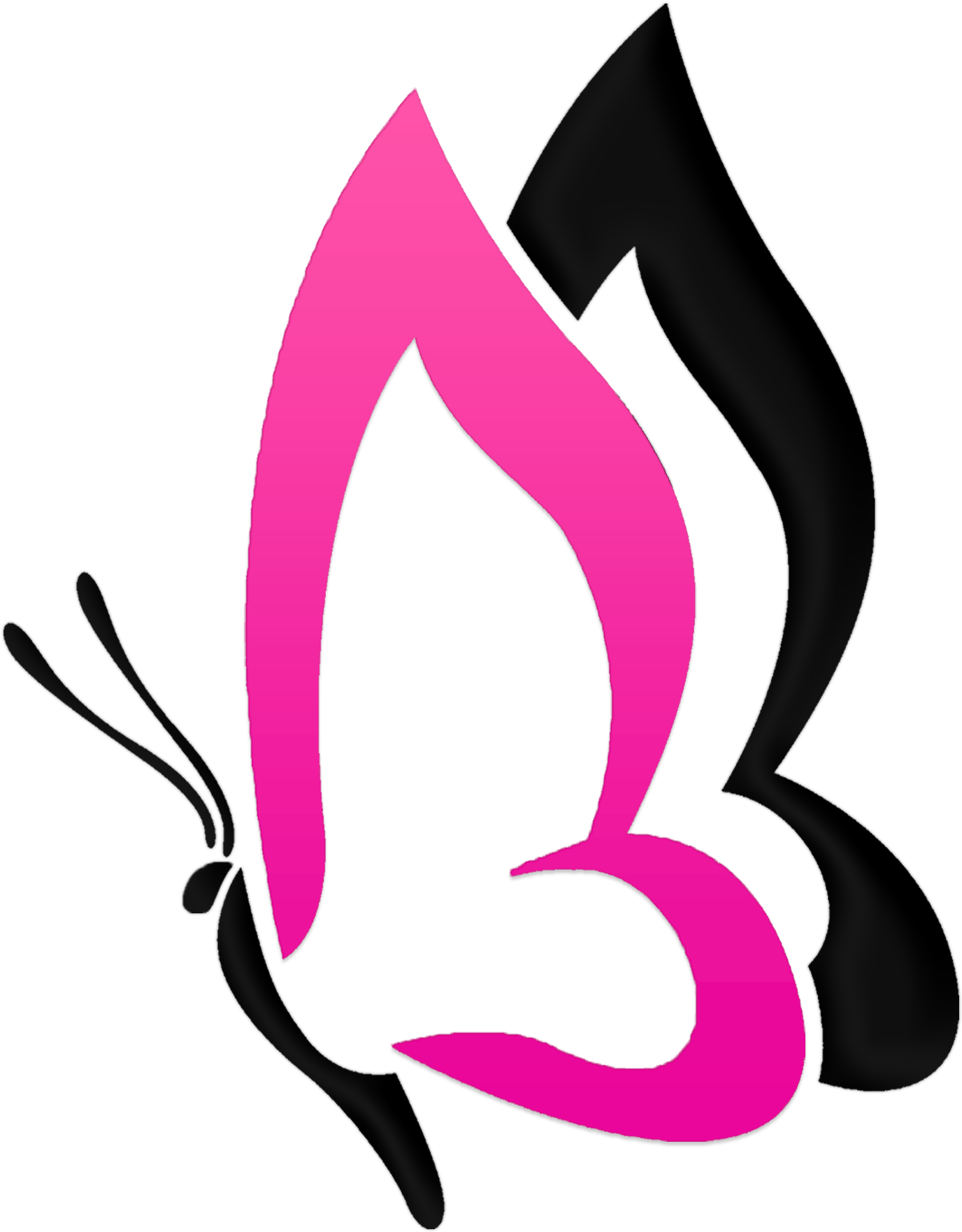 Butterfly Png Logo (1661x2019), Png Download