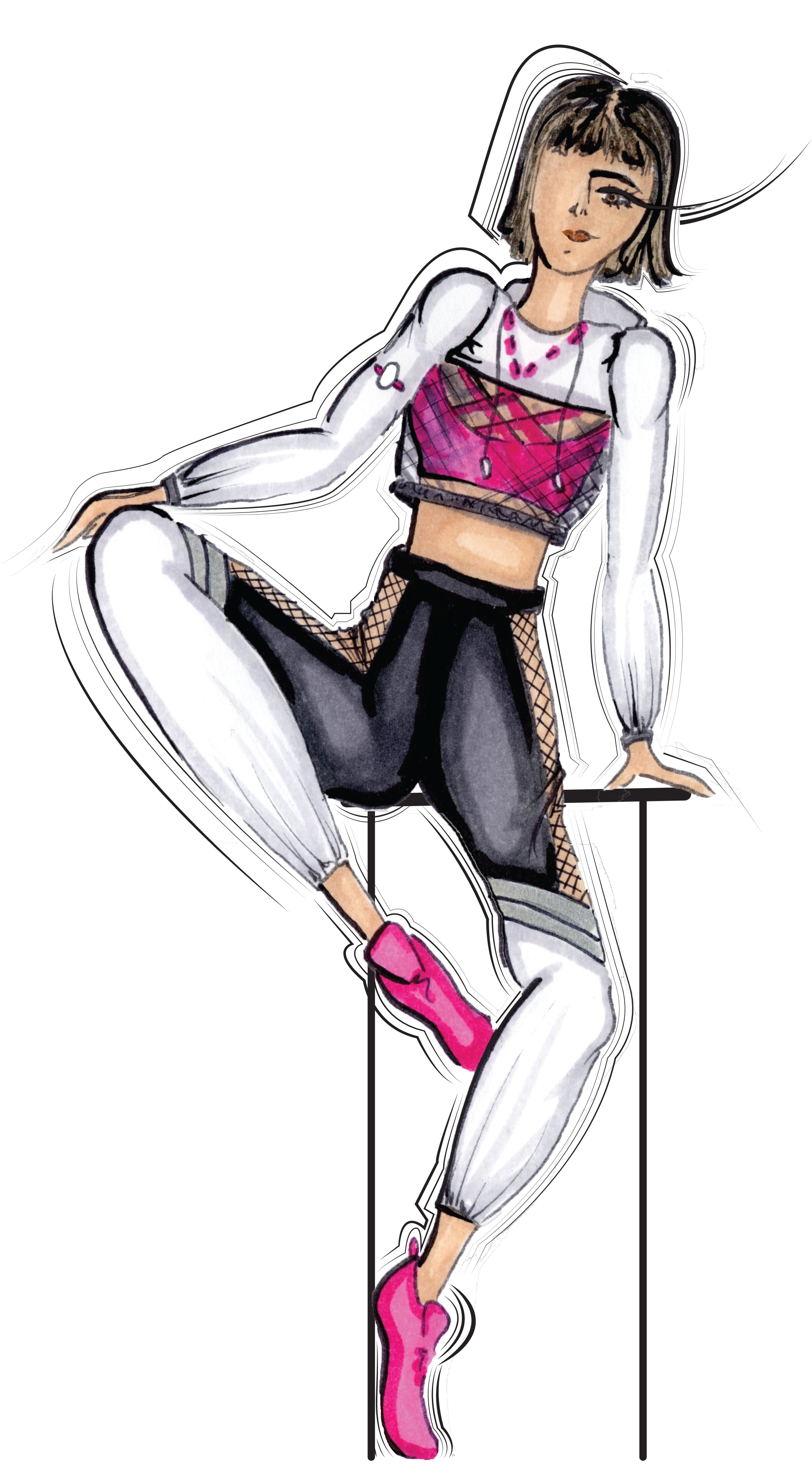 Sportz Sprung - Cartoon (3207x4166), Png Download