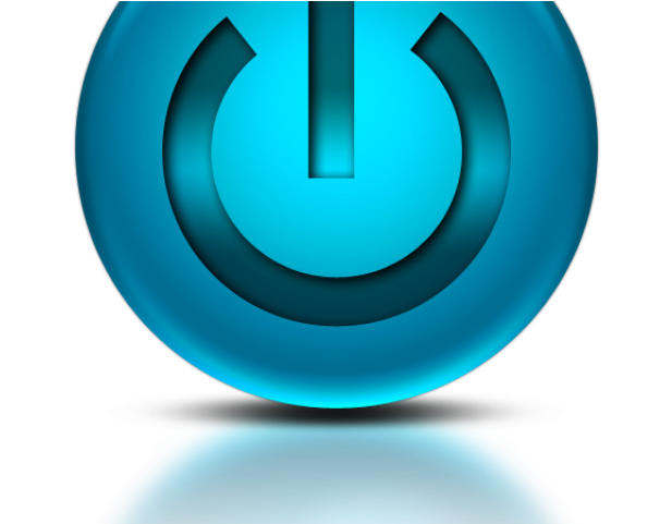 Button Clipart Power Symbol - Club Forster (640x480), Png Download