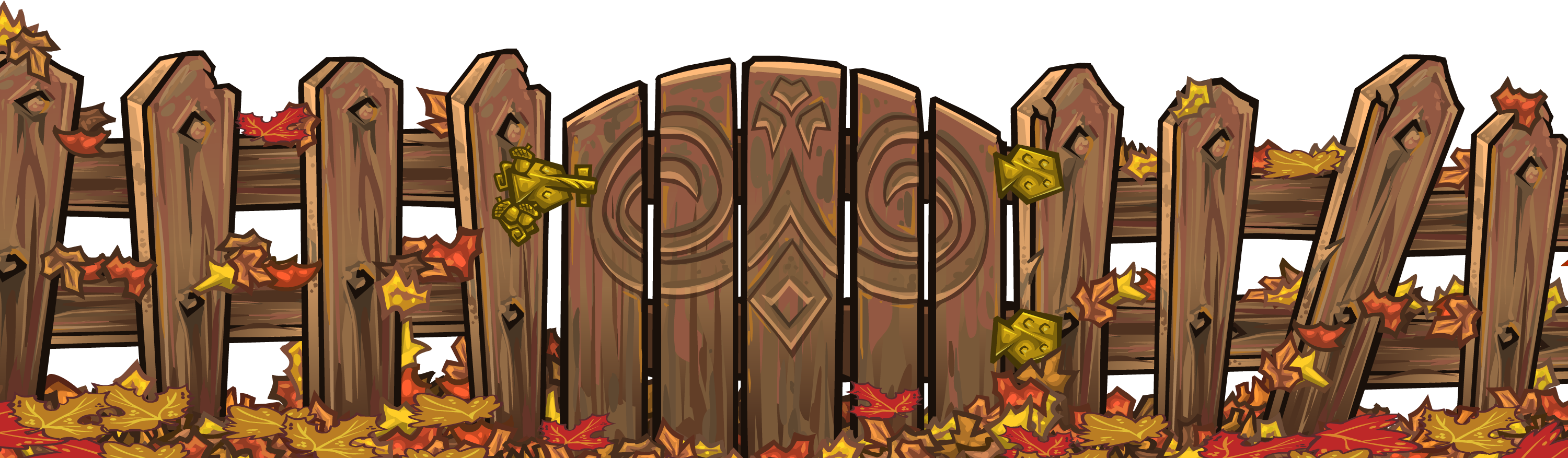 Autumn Wearables - Illustration (3000x877), Png Download