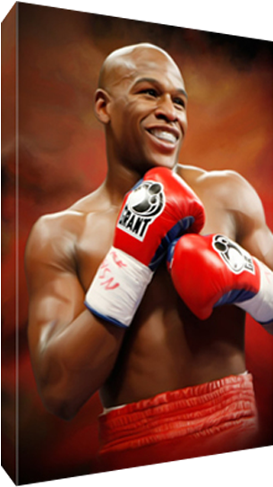Details About Boxing Icon Floyd Mayweather Jr Poster - Floyd Mayweather Artwork (600x600), Png Download