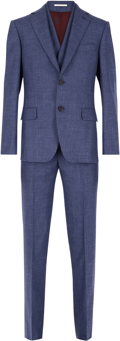 Abito Foderato Gentleman In Lana Seta Lino Azzurro - Formal Wear (960x1440), Png Download
