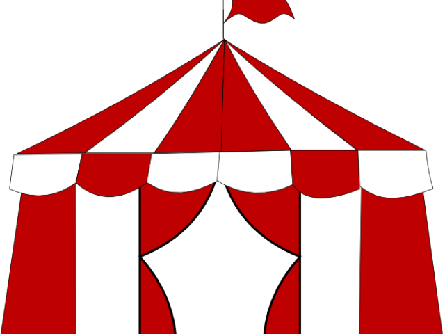 Carnival Clipart Circus Tent - Blue Circus Tent Clipart (640x480), Png Download