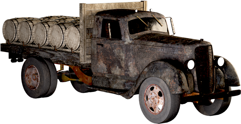 Whiskey Barrels On Truck (960x646), Png Download