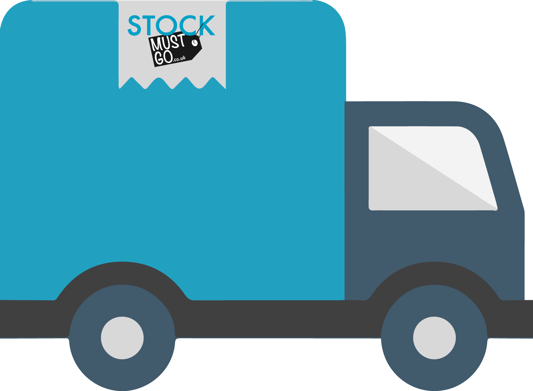 Delivery Truck Icon With Smg Logo Blue (1707x1253), Png Download