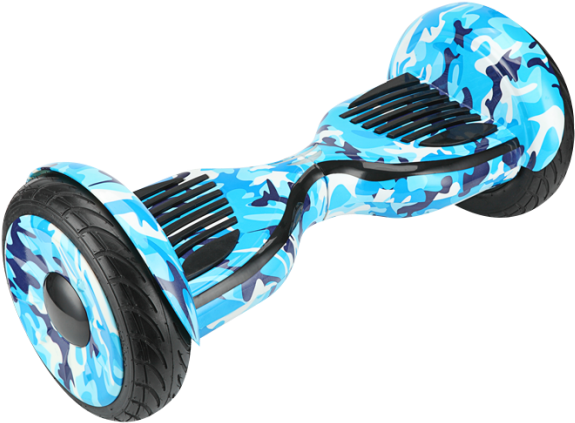 Blue Camo Ten Inch Nexxt Gen Off Road Hoverboard - Hoverboard 10 Inch Png (750x500), Png Download