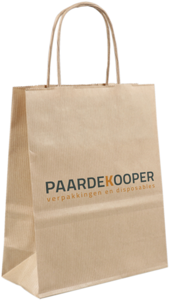 Bag, Your Own Printing, 1 Zijde, Kraft Paper, Twisted-paper - Brown Paper Bags India (640x640), Png Download