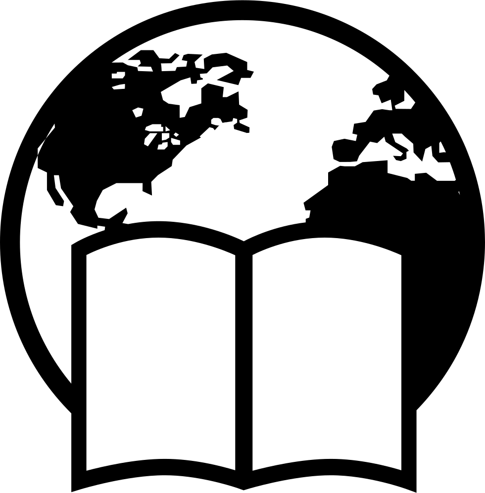 Png File Svg - Earth Globe Globe Black And White Clipart (980x998), Png Download