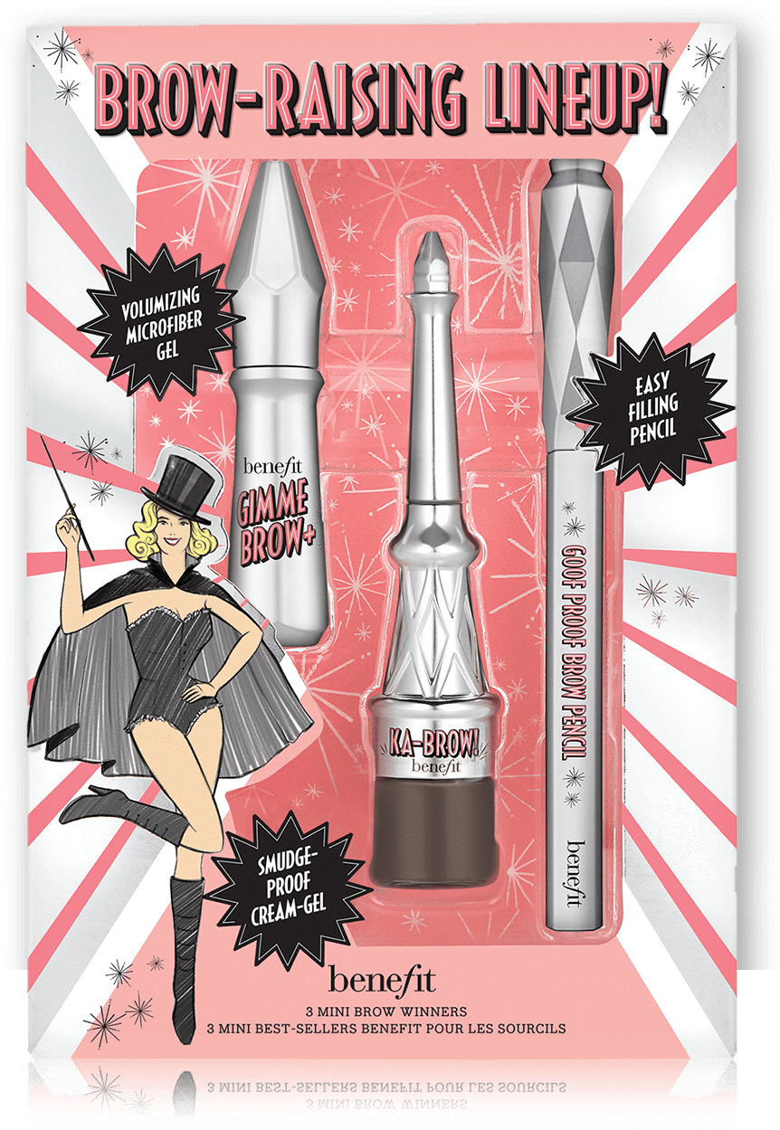 Brow Raising Lineup Mini Brow Trio Benefit Cosmetics - Benefit Brow Raising Lineup (1220x1380), Png Download
