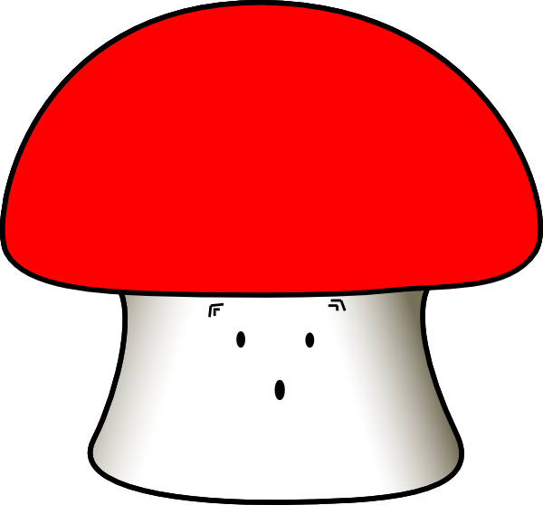 Small - Sad Mushroom Cartoon (600x558), Png Download