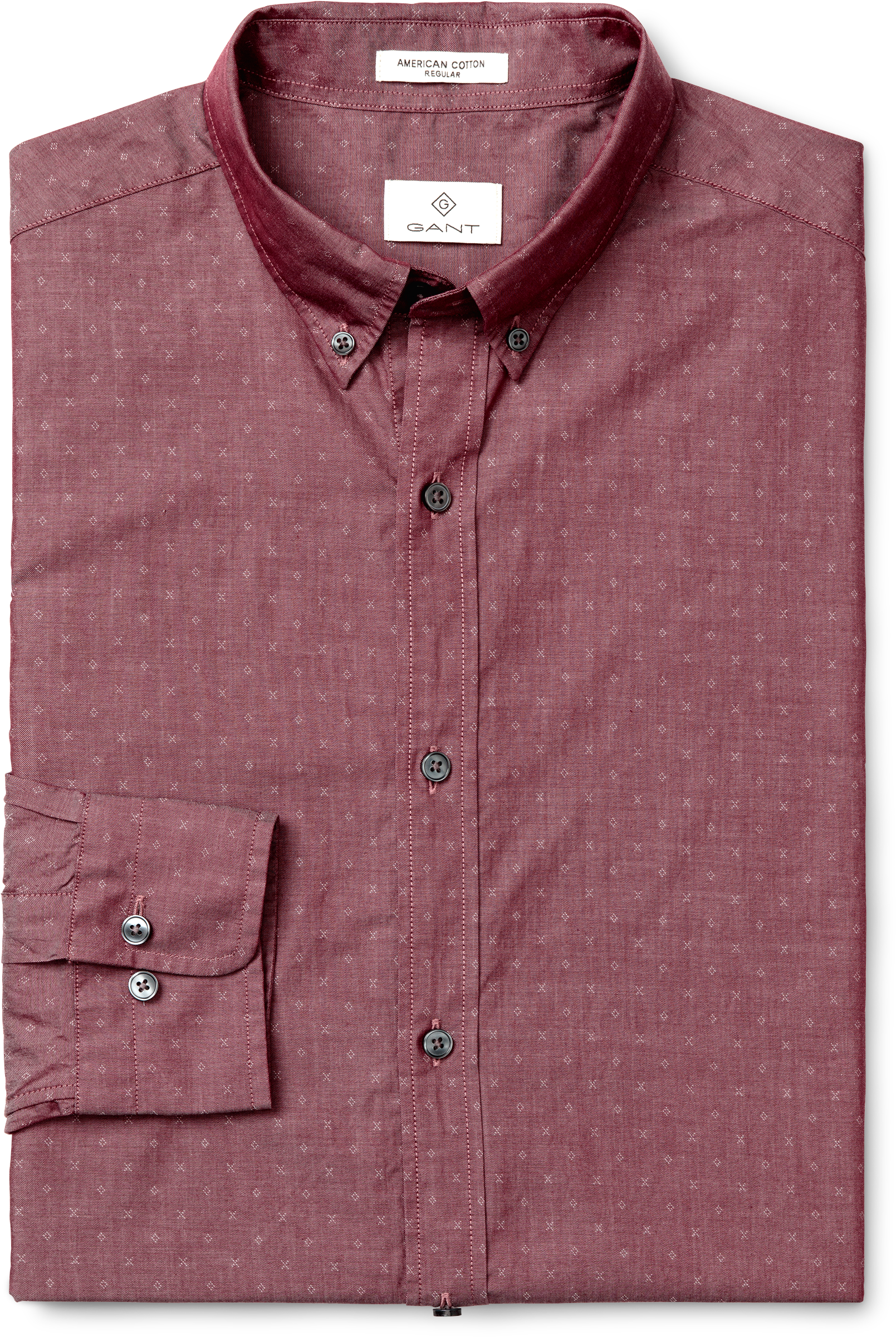 Gant Regular Dobby Shirt - Pocket (2560x2560), Png Download