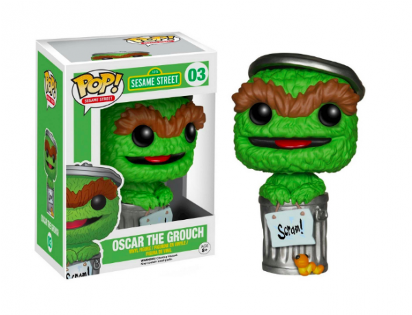 Oscar The Grouch Pop Vinyl (600x600), Png Download