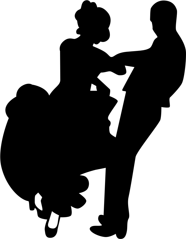 Png File Svg - Silhouette Of People Dancing (765x981), Png Download