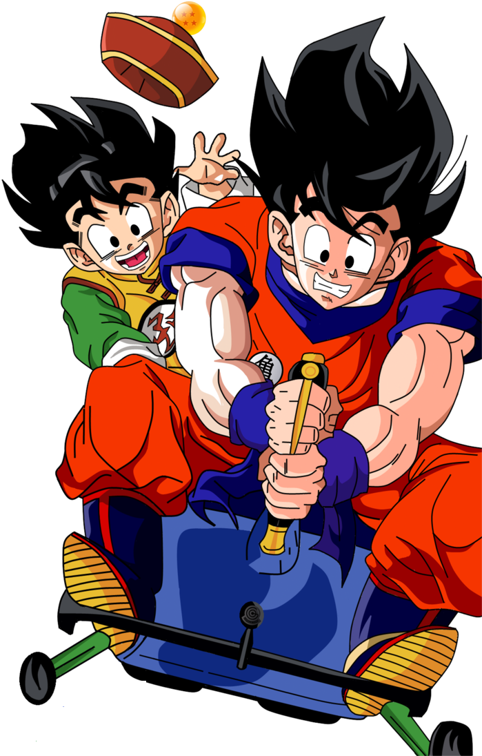 Goku Y Gohan Png (730x1095), Png Download