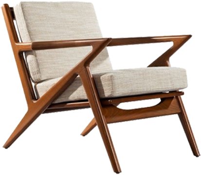 Mid Century Modern Cream Chair (700x700), Png Download