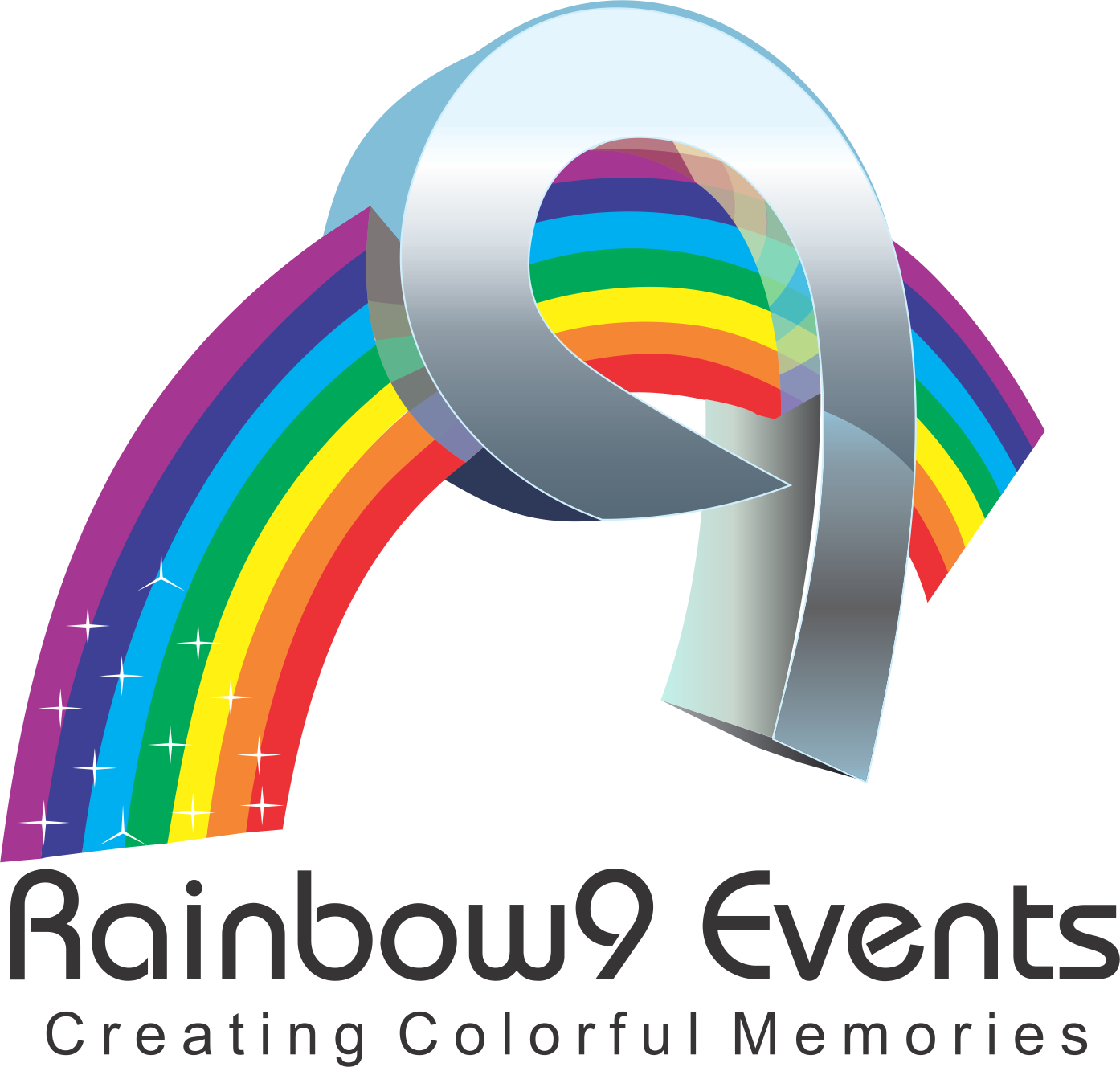 Rainbow 9 Evnts - Graphic Design (1394x1328), Png Download