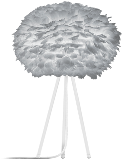Eos Medium Light Grey Goose Feather Lampshade - Ruffle (1000x1415), Png Download