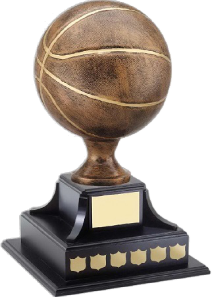 Online Store - Basketball Trophy (691x965), Png Download