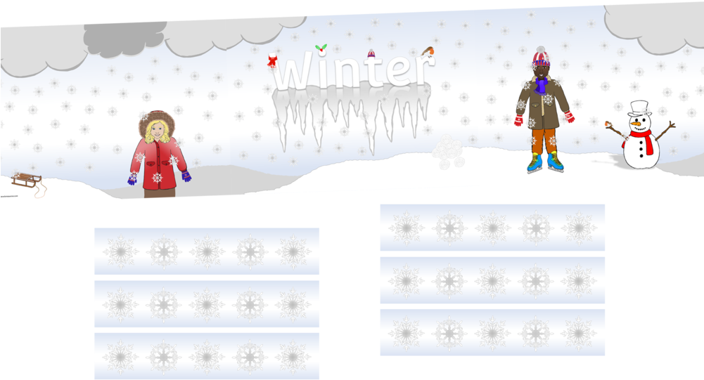 Free Winter Banner Printable Early Years/ey Resource/download (1000x667), Png Download