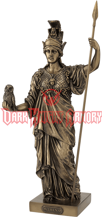 Bronze Athena Goddess Of Wisdom And War - Bronze Sculpture (850x850), Png Download
