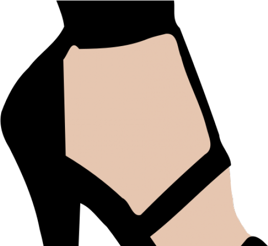 Women Shoes Clipart Model Silhouette - High Heel Clip Art (640x480), Png Download