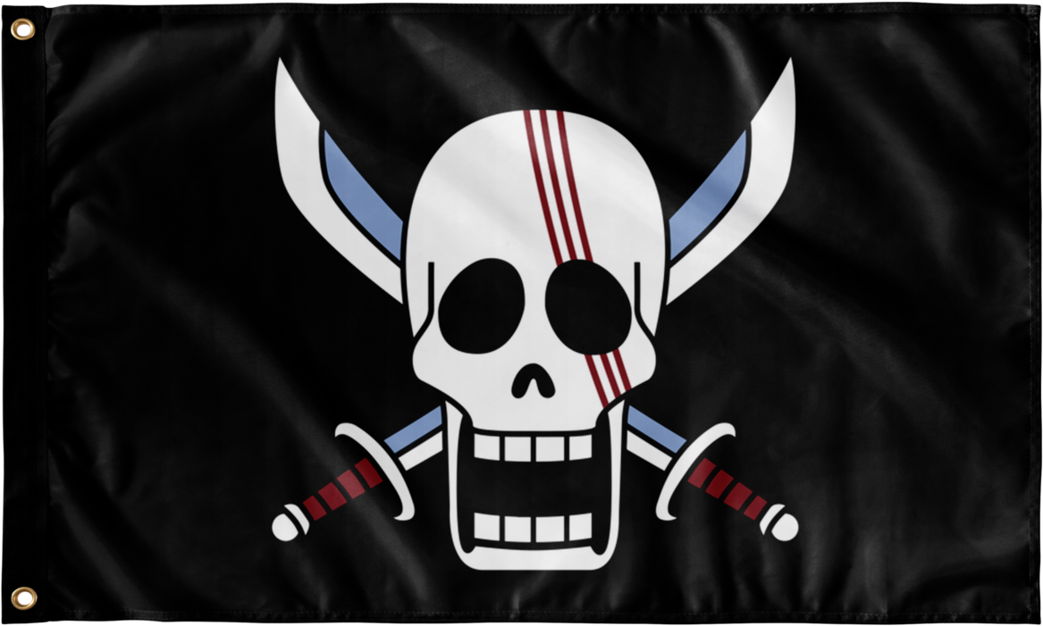 Flags Wall Flag - Red Hair Pirates Logo (1200x1200), Png Download