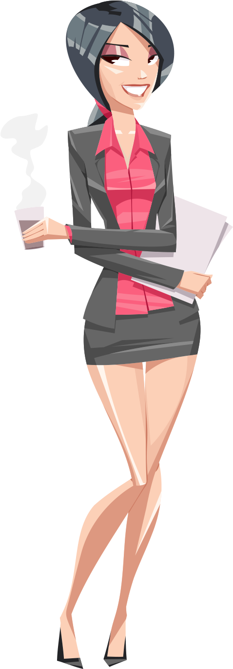 Trademark Objection - Office Girl (737x1370), Png Download