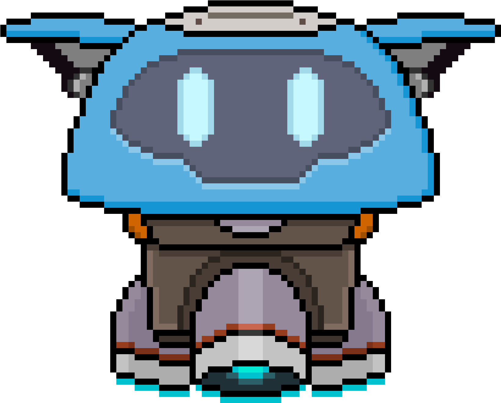 Mei's Robot - Overwatch Pixel Art Moves (1840x1600), Png Download