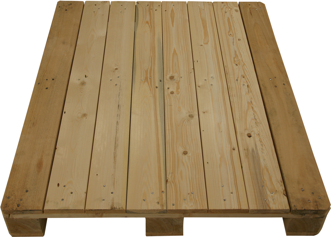 Houten Pallet Voor Palletbox Palletopzetwanden Met - Solid Wood Pallet (1200x1200), Png Download