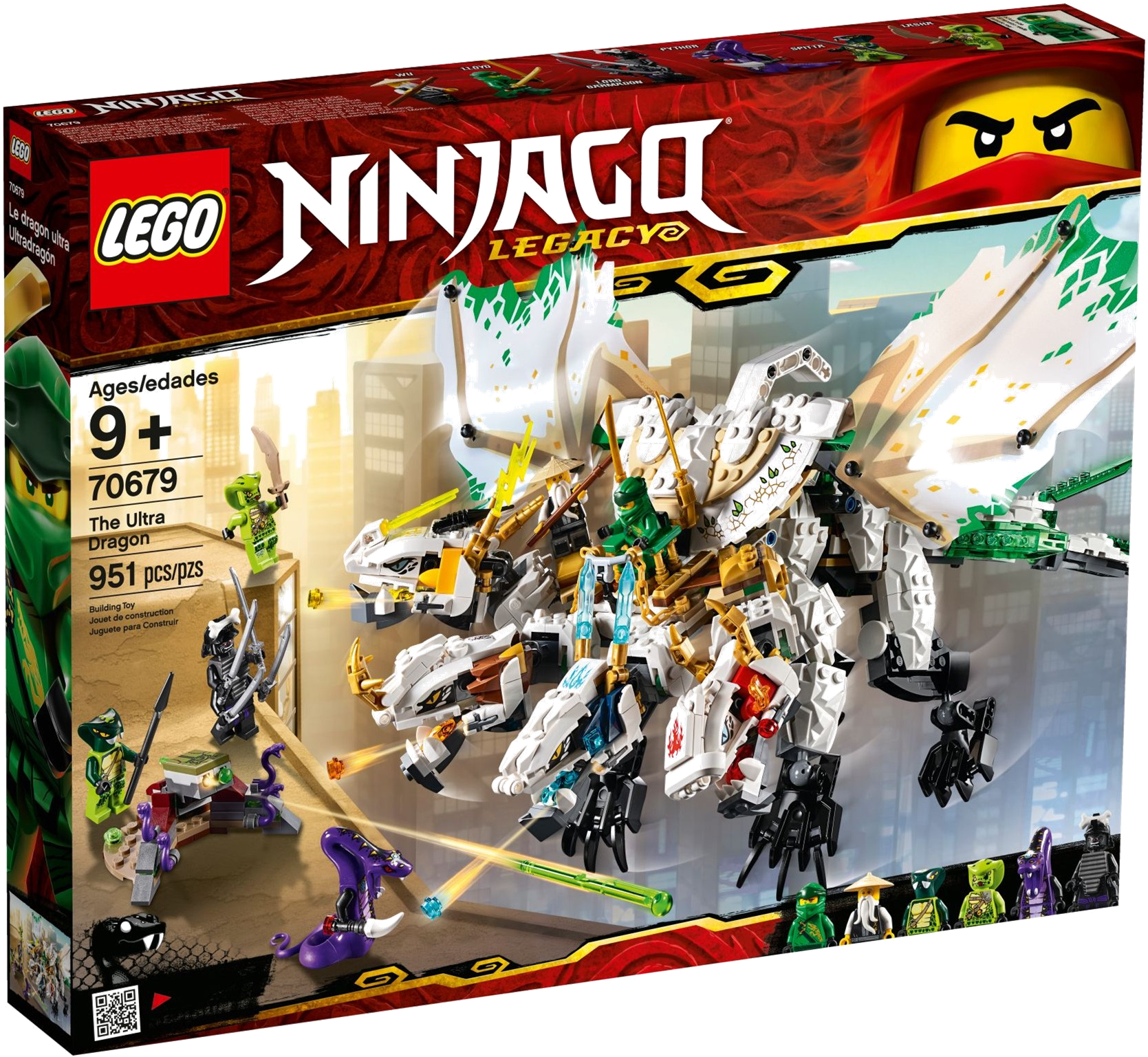 70679 The Ultra Dragon - Ninjago Legacy Ultra Dragon (1674x1545), Png Download