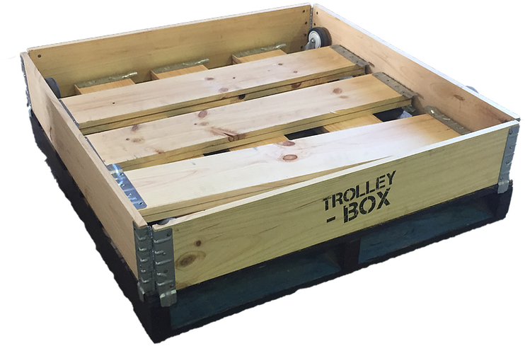 Castors Are Already Fixed Onto The Pallet - Plywood (785x589), Png Download