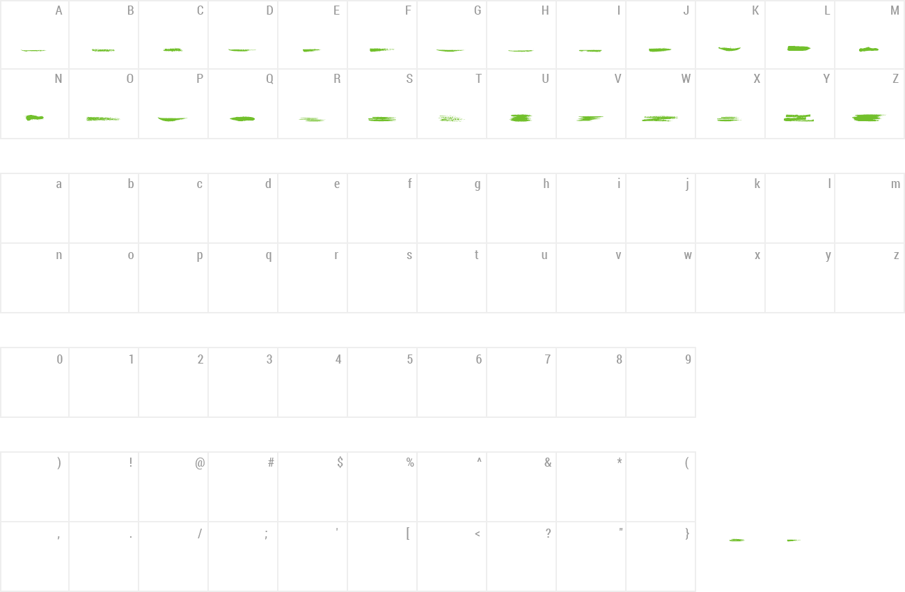 Font Grunge Strokes 01 Preview - Number (1300x850), Png Download