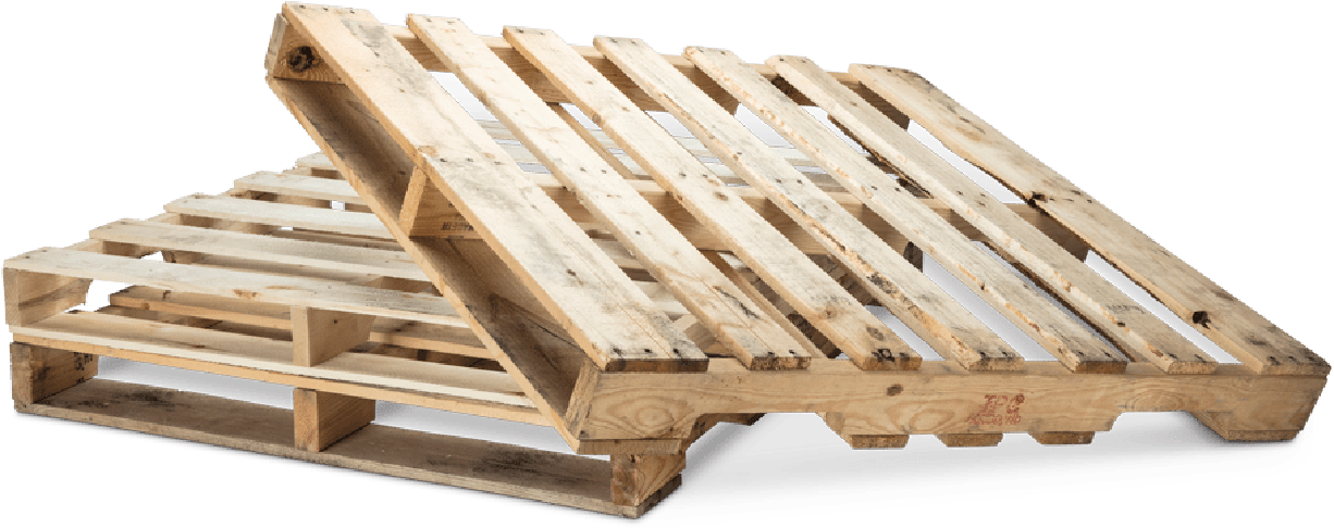 Reconditioned Pallets (1226x486), Png Download