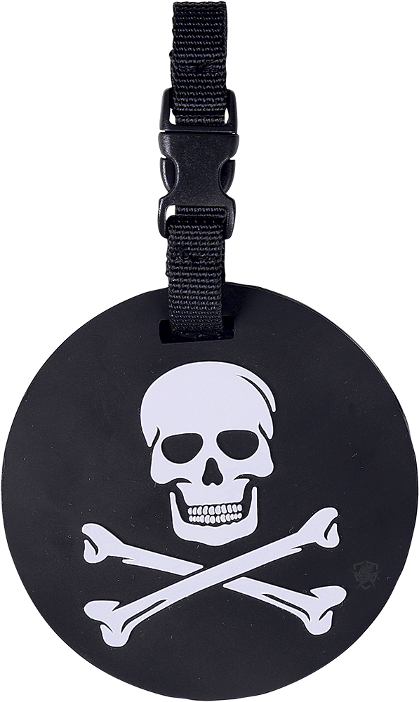 Jolly Roger Luggage Tag - Jolly Roger Pvc Patch (900x1174), Png Download