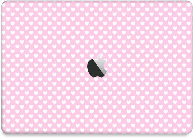 Cute Hearts Skin Macbook Air - Polka Dot (800x562), Png Download