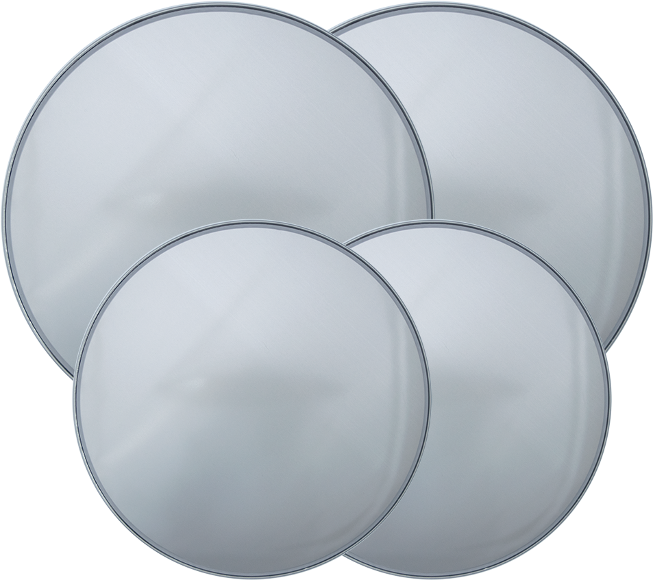 5103 4-pack Round Silver Burner Cover Set Range Kleen - Circle (1024x1021), Png Download