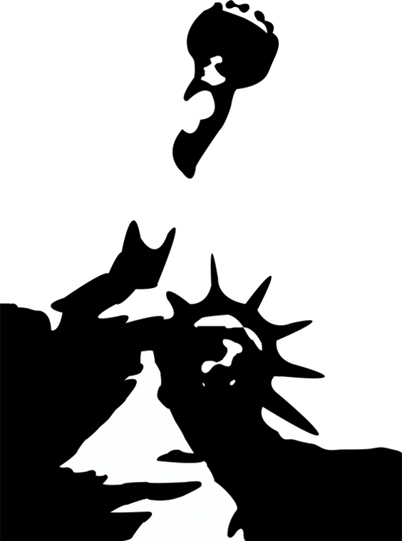 Created In Illustrator With The Pen Tool - Silhouette (564x759), Png Download